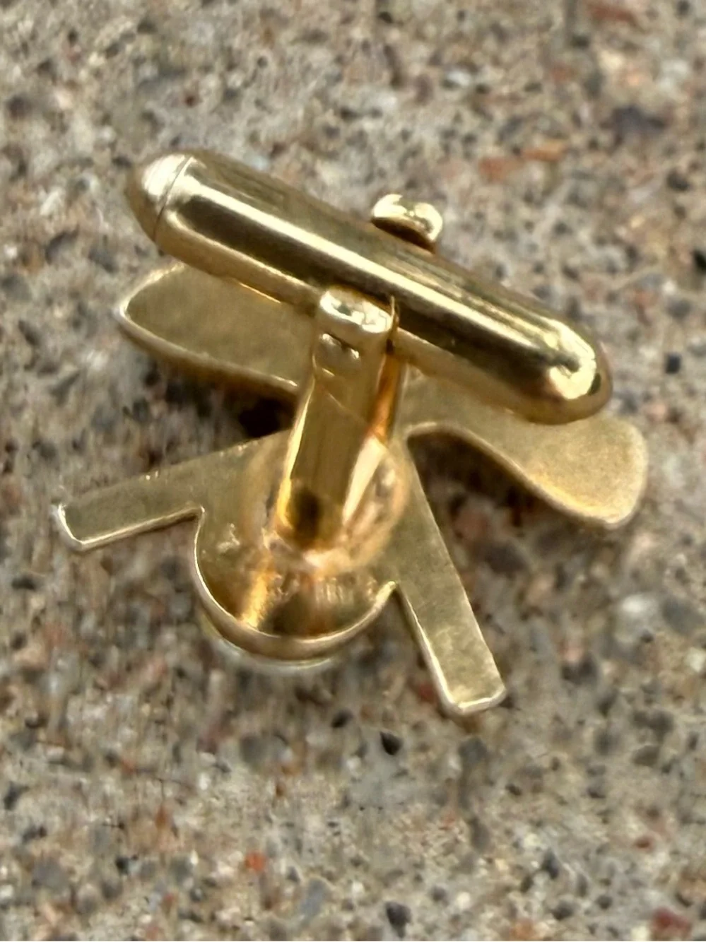 SWANK Gold Plate & Faux Pearl Golf Clubs & Ball Cufflinks Wedding Formal Vintage